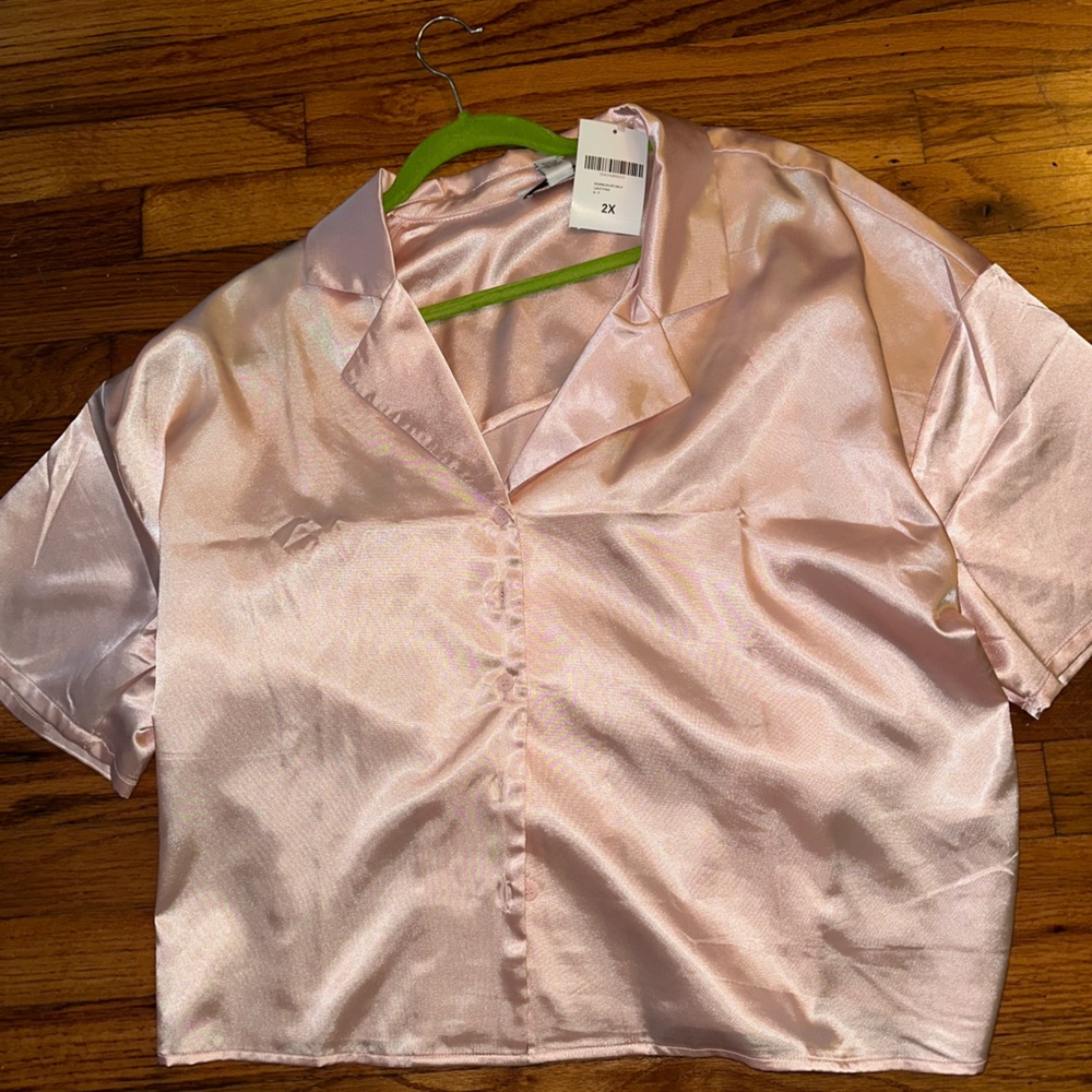 Pink Silk Shirt